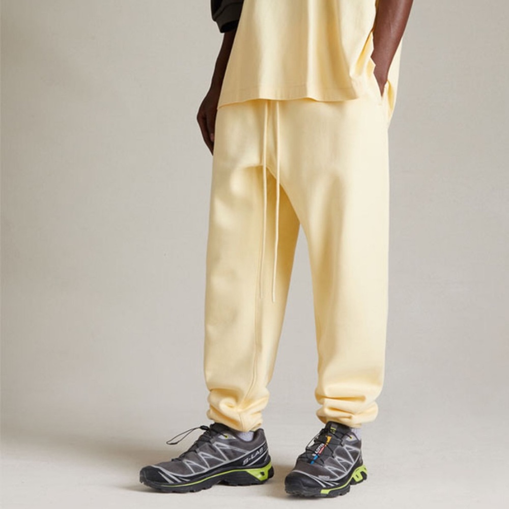 SOLD Fear of God Essentials Garden Yellow Sweatpants Joggers FOG XS